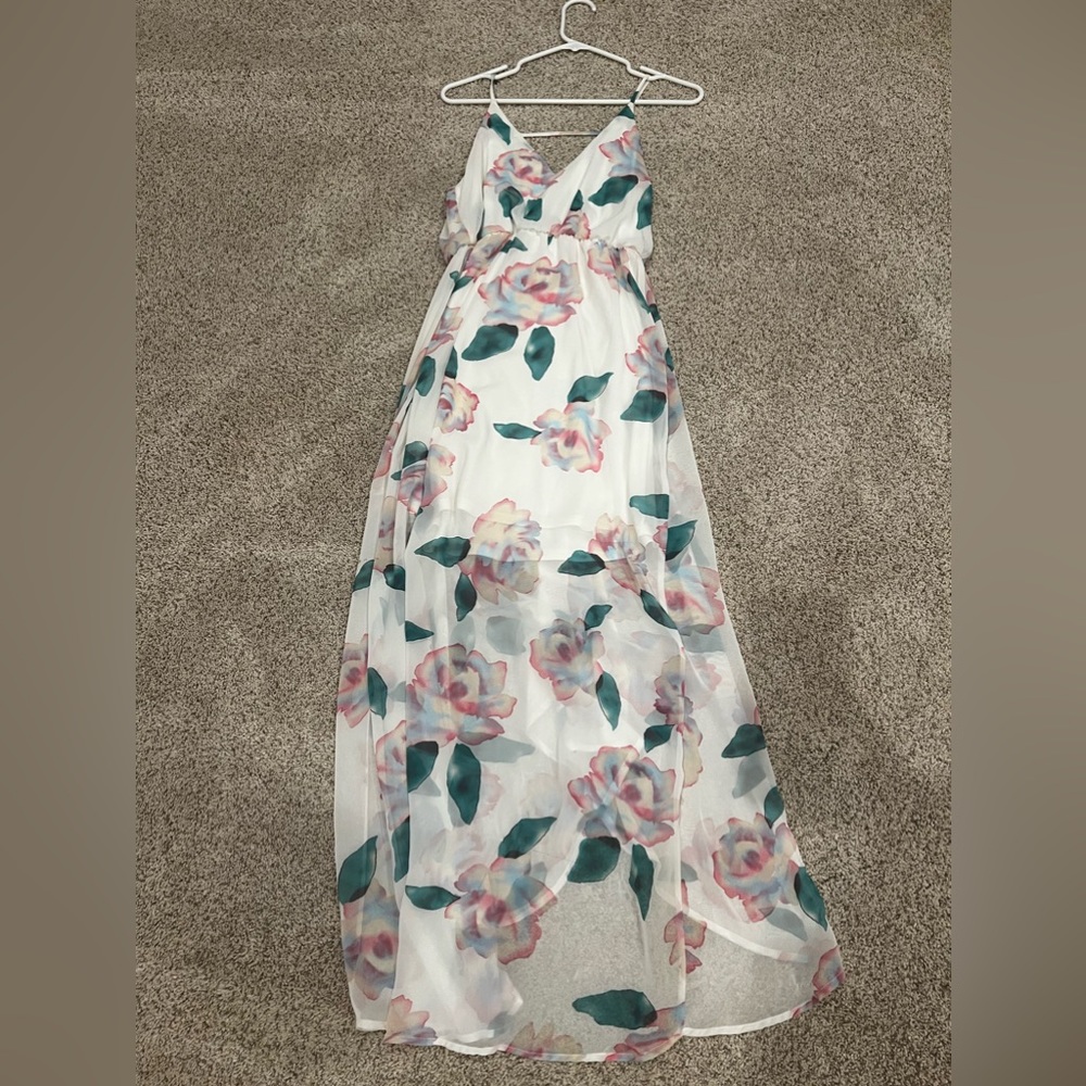 Floral sheer dress